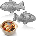 Balacoo 2 Pcs Iron Fish for Cooking, Natural Iron Supplement Tool for Pregnant Women Vegans Athletes - Safe & Effective Cooking Tool (fish-shaped)