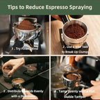 54mm Bottomless Portafilter for Breville Barista Express/Pro/Touch/Bambino18-21g Precision Basket, Stainless Steel 304 Filter Basket, Naked Portafilter for Espresso Extraction(Rosewood)