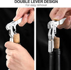 HYZ Wine Opener Bulk 20-Pack for Bartender, Professional Waiter Corkscrew Wine Key for Servers & Restaurant, Double Hinged Wine Bottle Opener with Foil Cutter, Commercial Bulk Set, (Multicolor)