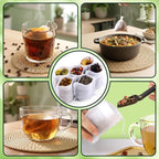 100Pcs Disposable Tea Bags for Loose Leaf Tea, Empty Tea Filter Bags for Cooking, Infuser Sachets for Spice, Coffee, Herb and More (4x6 Inch)