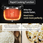 Cuchen 10-Cup Premium IH Pressure Rice Cooker & Multi-Cooker, Full 304Ti Stainless Steel Inner Pot, Dual High/Non-Pressure, Slow Cook & Auto Steam Clean (CRH-TWS1010PWUS)