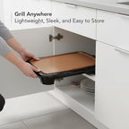 OVENTE Electric Griddle with 16 x 10 Inch Flat Non-Stick Cooking Surface, Removable and Adjustable Temperature Control, Indoor Grill for Instant Breakfast, Pancakes, Eggs or Burgers, Copper GD1610CO