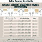 FEXIA Boho Table Runner for Thanksgiving Fall Christmas Home Decor with Tassels 72 Inches Long Pottery barn Furniture Farmhouse Rustic Macrame Burlap Table Decoration for Living Room (12x72 Inches)