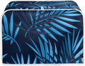 JEOCODY Toaster Oven Covers - Large 2 Slice Blue Dust-proof Quilted Bread Maker Cover with Fingerprint Protection