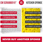 Knapp Made CM Scrubber 6" Small Ring Cast Iron Scrubber - Cast Iron Cleaner for Hard Anodized Cookware, Pre-Seasoned Pans, Dutch Ovens, Iron Pans, Grills and Skillet. Chain Mail Scrubber Cast Iron