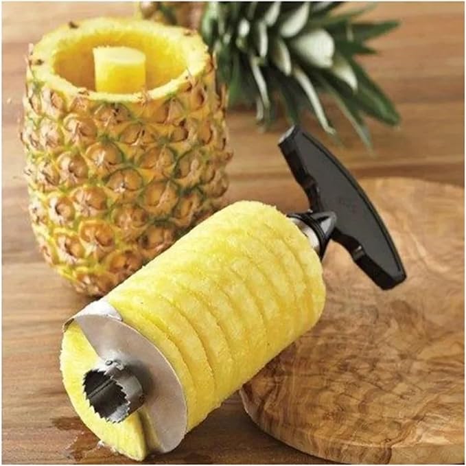 yongduogongsi Pineapple Slicer Peeler Cutter Stainless Steel Kitchen Fruit Tools Cooking Tools Kitchen Accessories Kitchen Gadgets(Green)