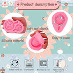 3 Pcs Love Lollipop Fondant Molds Bow Lollipop Silicone Mold,for Birthday Parties, Weddings Cake Decoration Chocolate Candy Muffins Marzipan Flower Paste DIY Epoxy Polymer Clay
