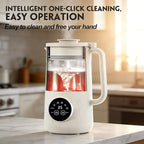 8 in 1 Nut Milk Maker Machine, 35oz（1L） Automatic Soy Bean Milk Maker with 10 Blades, Homemade Almond/Oat/Nut/Juice, Plant-Based Milk Blender, 12H Delay, Self-Cleaning, 2H Keep Warm and Boil Water