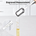 U-Taste Narrow Square Measuring Spoons: 18/8 Stainless Steel Kitchen Measure Teaspoon Tablespoon with Leveler, Polygon Rectangular Metal Jar Scoop for Baking Cooking, Coffee, Spice, Powder (Set of 7)