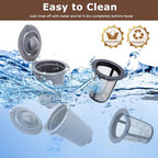 KEEPOW 2PCS Reusable Filter Cup for Cuisinart Coffee Maker Filter Replacement Parts, Reusable Coffee Filters for Cuisinart Single Serve Coffee Maker for HomeBarista Reusable Filter Cup