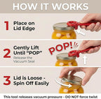 Jar Opener Jar Key,Easy Grip Jar Lid Opener Plastic Jar Opener for Weak Hands,Elderly, Children