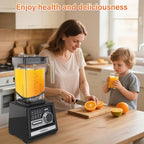 OMMO Blender, Peak1800W Blender for Smoothies, 68oz BPA-Free Smoothie Blenders for Kitchen with 9 Speed Control&Built-in Timer, Dishwasher Safe for Ice Crush, Smoothies, Frozen Drinks and Fruits