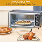 Countertop Toaster Oven Accessories for BLACK DECKER 8 Slice Extra Wide Convection Toaster Oven, 16.5×11.5 IN Stainless Steel Toaster Oven Replacement Parts Baking Rack Wire Rack