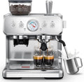 Kndko Dual Boiler Espresso Machine-Simultaneous Coffee & Steam, 20 Bar Espresso Coffee Machines with Grinder, Professional Expresso Coffee Maker for Home, Coffee Shop, Small Café