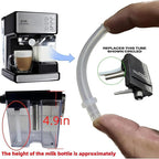 (2 pack) 162416-000-000 silicone tube Milk Frothing silicone Pipe Tube Compatible with Mr Coffee BVMC-ECMP1000 BVMC-ECMP1000RB BVMC-ECMP1102 Coffee Maker Milk foam straw