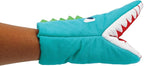 Handstand Kitchen Child's 100% Cotton Shell Dinosaur Shaped Pair of Oven Mitts