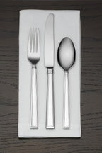 Lenox Bratton 65-Piece Flatware Set, 9.85 LB, Metallic