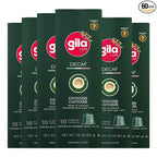 GILA Café Decaf Aluminum Coffee Capsules – Dark Roast Espresso Pods Compatible with Nespresso Original Machines – 100% Arabica, Naturally Water-Processed, 60 Count