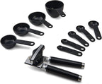 KitchenAid 15-Piece Tool and Gadget Set with Pizza Wheel, 9-Inch, Black