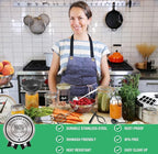 Canning Kit, Canning Supplies Starter Kit, Food Grade Stainless Steel Canning Set for Beginner,Canning Essential Tools for Water Bath & Pressure Canner, Canning Accessories Equipment for Pot, Black