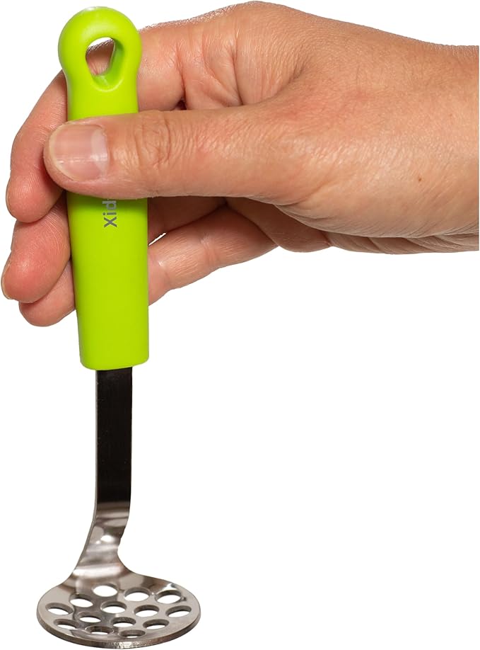 Mini Avocado Masher, Heavy Duty, Kitchen Utensil. Stainless Steel, Tiny Masher, Compact Mini Masher for Avocado - Effortless Guacamole Preparation, Dishwasher Safe (Orange)