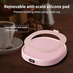 Coffee Mug Warmer & Not A Day Mug Set, Coffee Cup Warmer for Desk, 4 Temperature Setting, Smart Electric Beverage Warmer for Coffee, Tea, 8-Hours Auto Shut Off