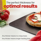 Pizza Steel PRO by Hans Grill | XL 1/4" Thick Square Conductive Metal Baking Steel for Oven and BBQ Cooking Pizzas | Bake and Grill Bread and Calzone with our Cast Iron Pizza Stone
