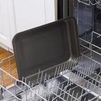 Ecolution Bakeins Lasagna and Roasting Pan – PFOA, BPA, and PTFE Free Non-Stick Coating – Heavy Duty Carbon Steel – Dishwasher Safe – Gray – 14.5” x 10.375” x 1.9375”