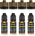Cocktail Bubble Smoke Gun Accessories, 10 ml, Includes 4 Contains, 4 Aromatic Flavor Oils, Lemon Flavor
