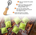 Pastry Wheel Cutter - Pasta Cutter Wheel - Ravioli Crimper Cutter Wheel for Home and Kitchen Use, 1.3inch