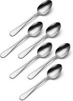 Oneida Silverware Set, Flight Everyday Flatware 6-Piece Teaspoons Set, Service For 6, Mirror Finish 18/0 Stainless Steel, Rust Resistant Dishwasher Safe, Home & Kitchen Utensils (Silver 6 Pieces)
