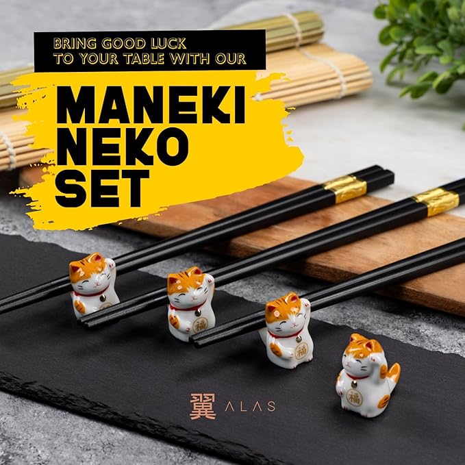 Alas Sushi Making Kit- Complete Sushi Making Kit for Beginners & Pros Sushi Makers, Perfect Sushi Making Kitchen Accessories Like Sushi Knife, 2 Sushi Mats, Rice Bazooka, Dipping Plate, & More (Black)