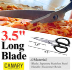 CANARY Japanese Kitchen Scissors for Food 9.5" [Long Blade] Heavy Duty Kitchen Shears, Dishwasher Safe Come Apart Blade, Japanese Stainless Steel Blade, Made in JAPAN