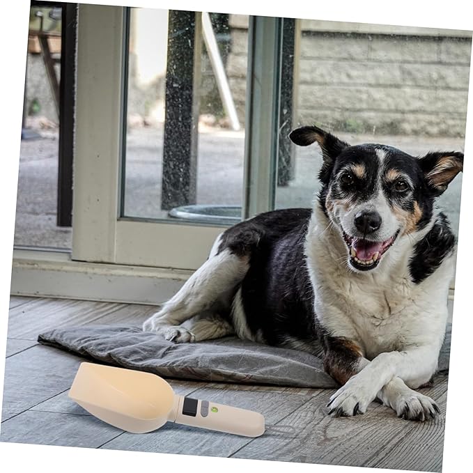 Cabilock Electronic Spoon Scale Digital Measuring Tool for Pet Food Precise Dog Food Portion Control