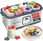 Ultimate Probiotic Yogurt Maker w/Adjustable Temperature & Time Control - Make Trillions of Live Probiotics - Best 2025 Men & Womens Christmas Gifts for Family & Friends - ULTIMATE LIFETIME WARRANTY