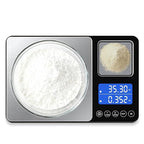 Digital Dual Platform Kitchen Scale, 33 lb Large & 1.1 lb Mini Food Scale with Dual-Line LCD Display, Stainless Steel, High Precision for Baking, Cooking, and Meal Prep
