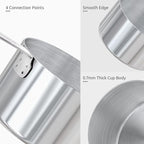 Measuring Cups : U-Taste 18/8 Stainless Steel Measuring Cups and Spoons Set of 10 Piece, Upgraded Thickness Handle (Multicolors)