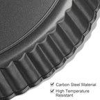 Tart Pan Removable Bottom 8 Inch Tart Pans Round Nonstick Quiche Pan Carbon Steel Quiche Baking Dish with Fluted Edges Fruit Tart Molds for Baking Pie Mold Pizza Chiffon Cake Dessert