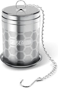 House Again Large Tea Infusers, Extra Fine Mesh Tea Strainers for Loose Tea, Slim Threaded Lid & 304 Stainless Steel, Filter Bags Diffusers, Loose Leaf Tea Steeper for Brew Tea Spices & Seasonings