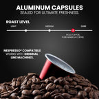 GILA Café Mexico Aluminum Coffee Capsules – Dark Roast Espresso Pods Compatible with Nespresso Original Machines – 100% Mexican Arabica Coffee, Chocolate & Nut Flavor Notes, 60 Count