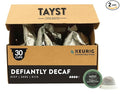 Tayst Coffee Pods, Defiantly Decaf Dark Roast, K Cups Compatible with Keurig Coffee Maker, Sustainable Single Serve, Pack of 30