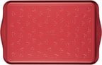 Farberware Disney Bake with Mickey Mouse Nonstick Bakeware Cake Pans, Baking Sheet, and Loaf/Meatloaf Pan, 6 Piece Non Stick Bakeware Set - Red