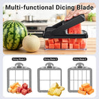 SpaceHacks 15-in-1 Vegetable Chopper, Kitchen Gadgets with 10 Blades, Veggie, Food, Onion Chopper, Cucumber Slicer, Versatile Mandoline, Includes Egg Separator & Finger Guard, Gray