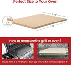 20"x 13.5" Pizza Stone, Cordierite Pizza Pan for Oven Grill and BBQ, Rectangular Large Baking Stone for Bread, Durable Cooking Stone, Thermal Shock Resistant