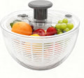Salad Spinner, Lettuce Spinner with Push-Button Lid and Non-Slip Base, Vegetable & Fruit Washer Bowl, Efficient Spin Dryer and Strainer for Salad Greens and Fruits (6.3QT)