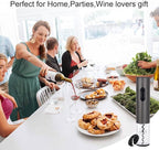 Electric Wine Opener,Rechargeable Automatic Wine Corkscrew with Foil Cutter, Type-C Charging Wine Openers With LED Light For Wine Lovers Gift Christmas Home Bar Party