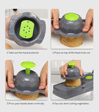 KitchenHelper 15 in 1 Mandoline - Food Chopper, Cutter, Dicer, Grater, Peeler, Slicer, Egg Separator, and Rinse Basket