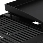 Royal Gourmet GD4002T 4-Burner Tailgater Grill and Griddle Combo, Portable Flat Top Propane Gas Grill with 40,000 BTUs Output for Backyard or Outdoor Cooking, Black