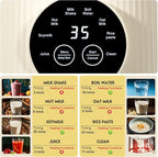 8 in 1 Nut Milk Maker Machine, 35oz（1L） Automatic Soy Bean Milk Maker with 10 Blades, Homemade Almond/Oat/Nut/Juice, Plant-Based Milk Blender, 12H Delay, Self-Cleaning, 2H Keep Warm and Boil Water