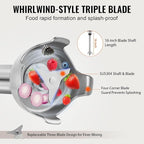 VEVOR Commercial Immersion Blender, 350W Heavy Duty Hand Mixer, 16 inch Stepless Variable Speed Mixer with Stainless Steel Blade, Multi-Purpose Portable Mixer for Soup, Sauces, Mashed Potatoes, Cream